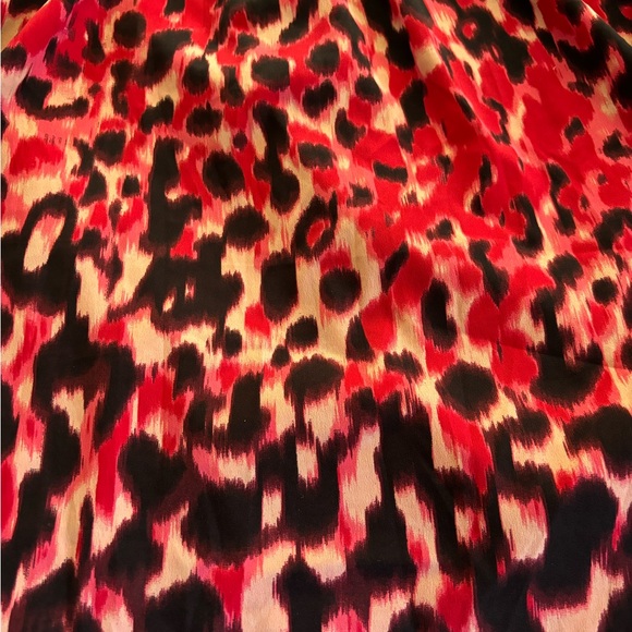 Red animal print dress size 1X - Picture 2 of 5